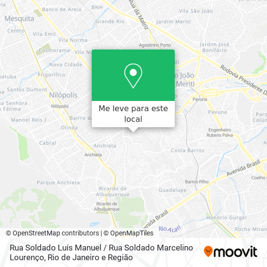 Rua Soldado Luís Manuel / Rua Soldado Marcelino Lourenço mapa