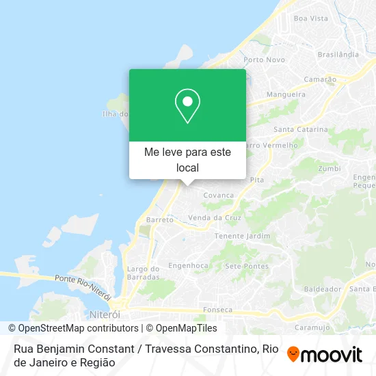 Rua Benjamin Constant / Travessa Constantino mapa