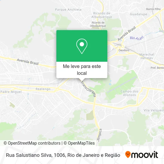 Rua Salustiano Silva, 1006 mapa