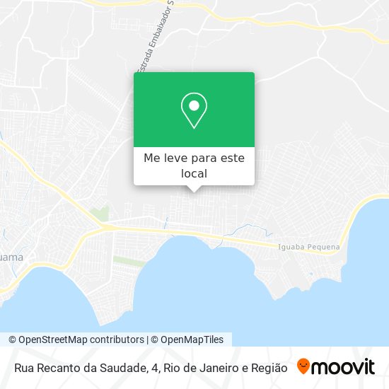 Rua Recanto da Saudade, 4 mapa