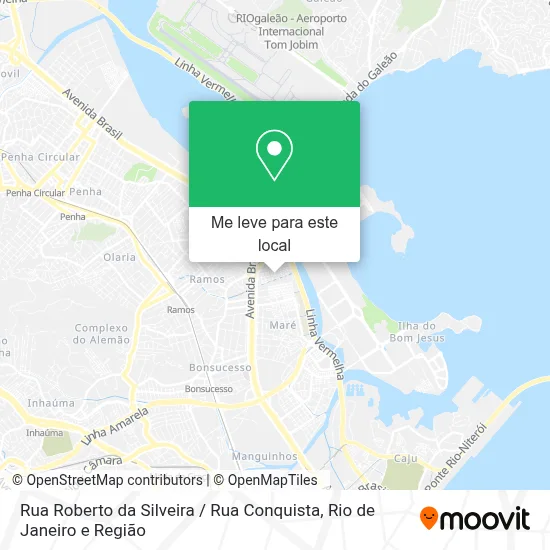Rua Roberto da Silveira / Rua Conquista mapa