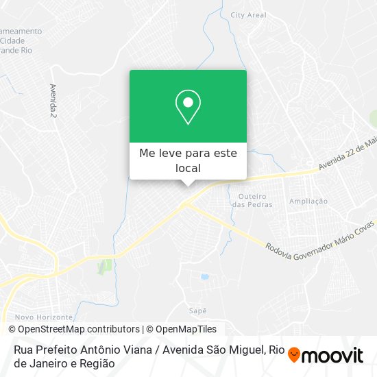 Rua Prefeito Antônio Viana / Avenida São Miguel mapa