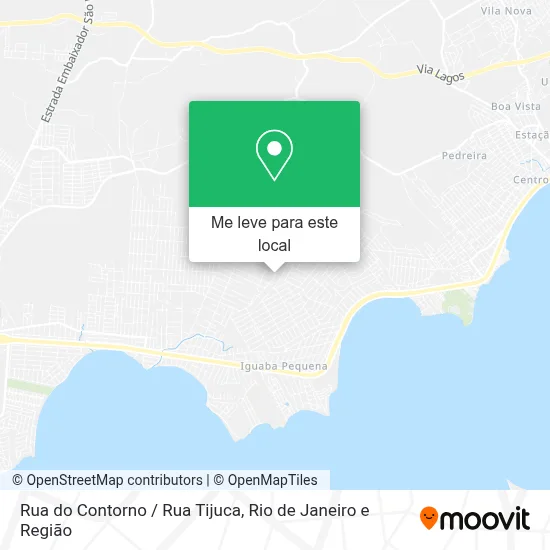 Rua do Contorno / Rua Tijuca mapa
