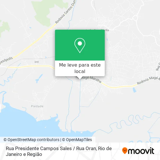 Rua Presidente Campos Sales / Rua Oran mapa