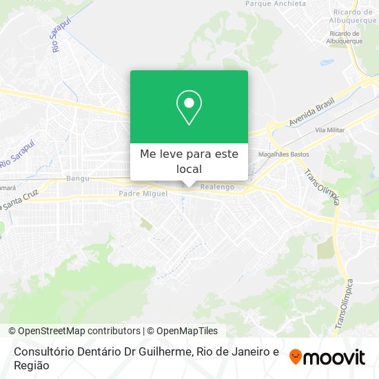 Consultório Dentário Dr Guilherme mapa