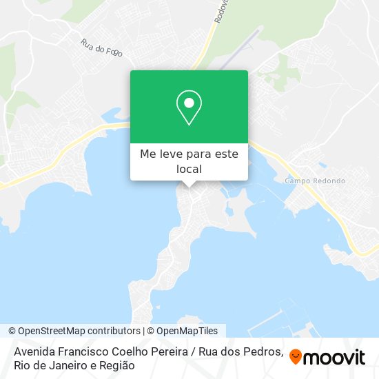 Avenida Francisco Coelho Pereira / Rua dos Pedros mapa