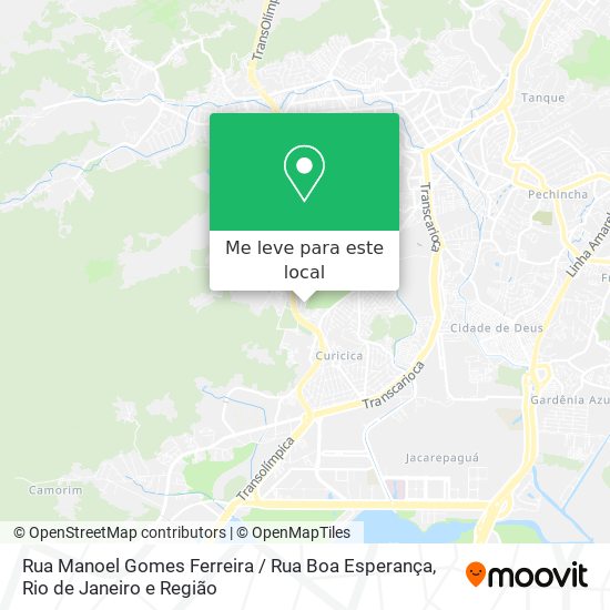 Rua Manoel Gomes Ferreira / Rua Boa Esperança mapa