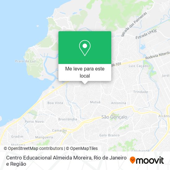 Centro Educacional Almeida Moreira mapa