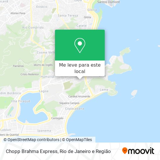 Chopp Brahma Express mapa