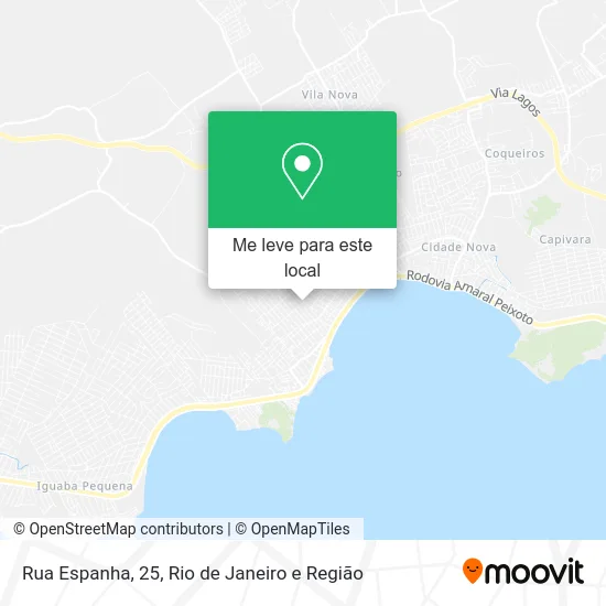 Rua Espanha, 25 mapa