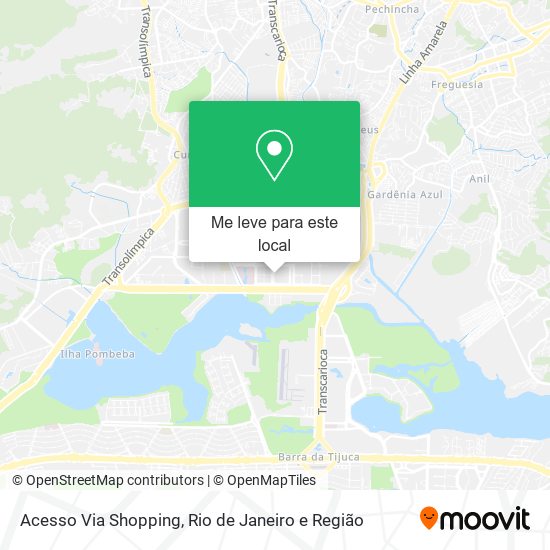 Acesso Via Shopping mapa