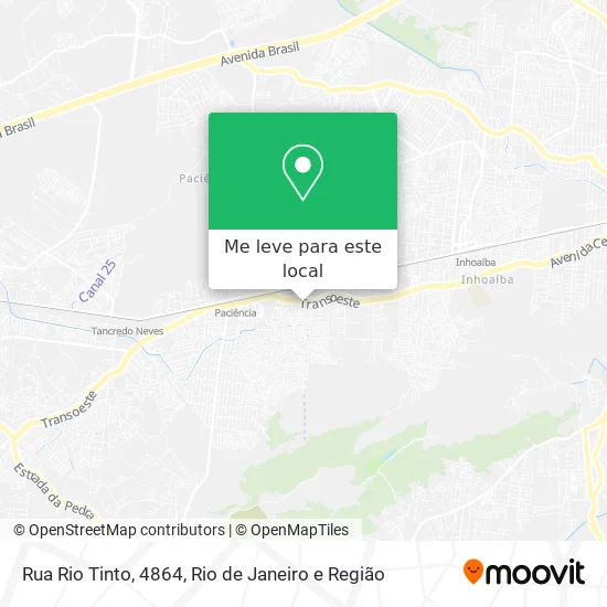 Rua Rio Tinto, 4864 mapa