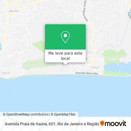 Avenida Praia de Itaúna, 601 mapa