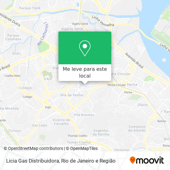 Licia Gas Distribuidora mapa