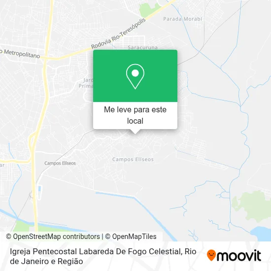 Igreja Pentecostal Labareda De Fogo Celestial mapa