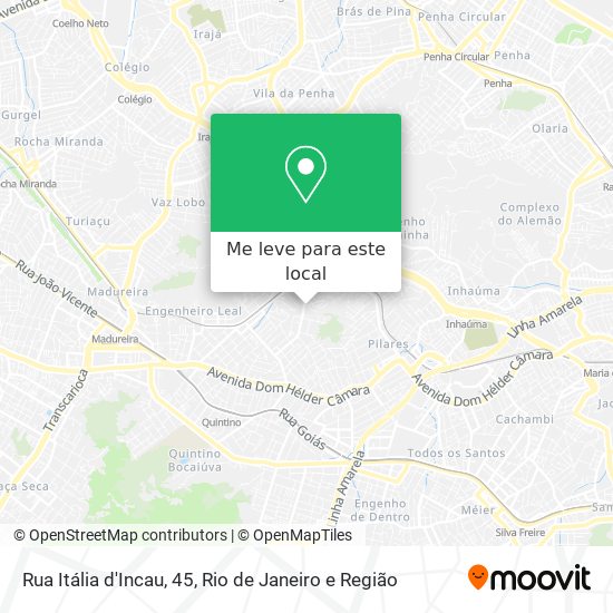 Rua Itália d'Incau, 45 mapa