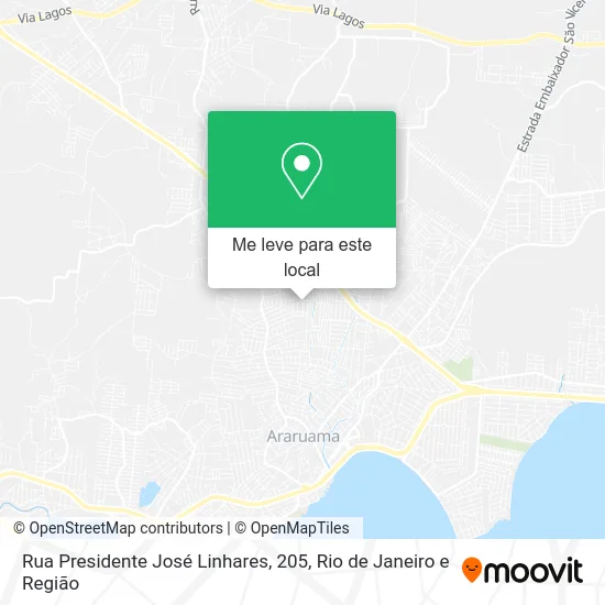 Rua Presidente José Linhares, 205 mapa