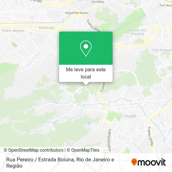 Rua Pereiro / Estrada Boiúna mapa
