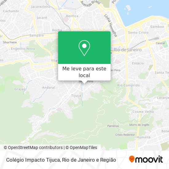 Colégio Impacto Tijuca mapa