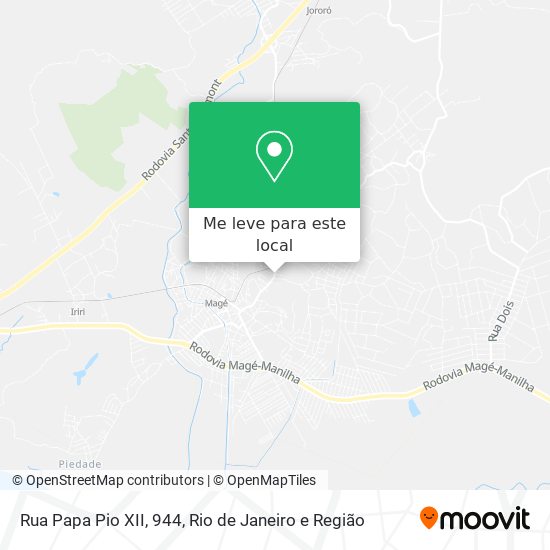 Rua Papa Pio XII, 944 mapa