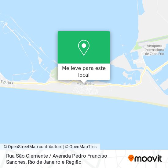 Rua São Clemente / Avenida Pedro Franciso Sanches mapa