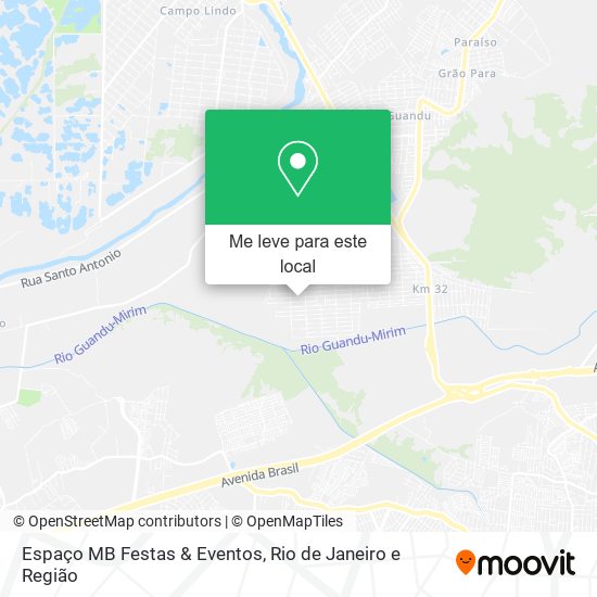 Espaço MB Festas & Eventos mapa