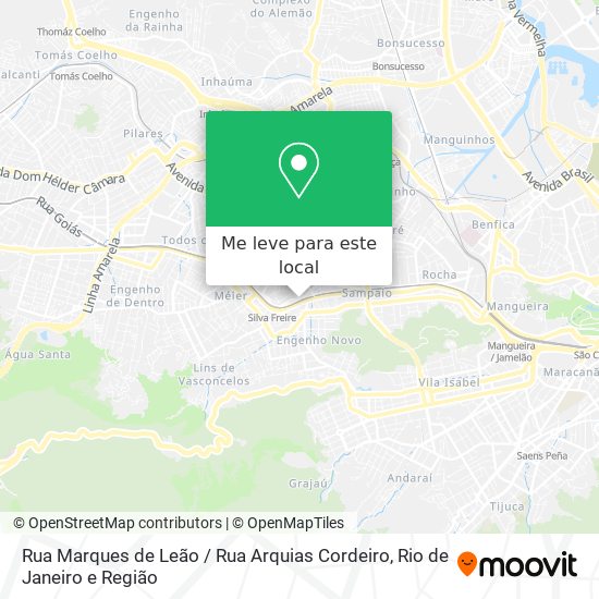Rua Marques de Leão / Rua Arquias Cordeiro mapa