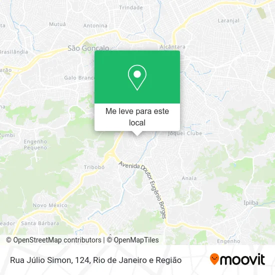 Rua Júlio Simon, 124 mapa