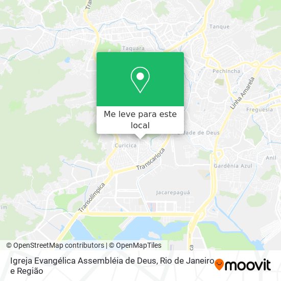 Igreja Evangélica Assembléia de Deus mapa