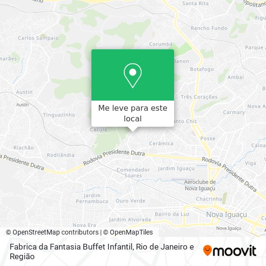 Fabrica da Fantasia Buffet Infantil mapa