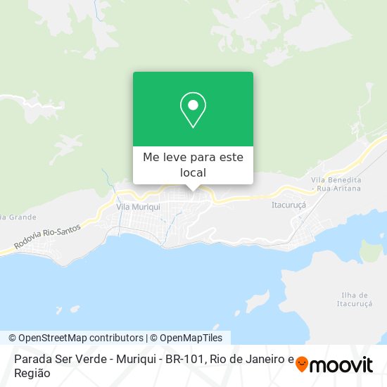 Parada Ser Verde - Muriqui - BR-101 mapa