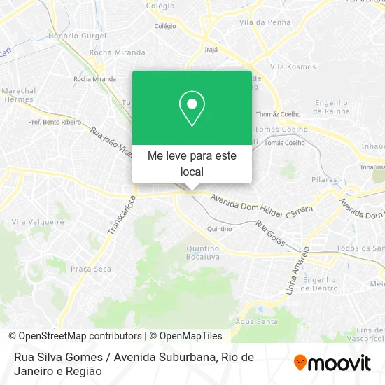 Rua Silva Gomes / Avenida Suburbana mapa