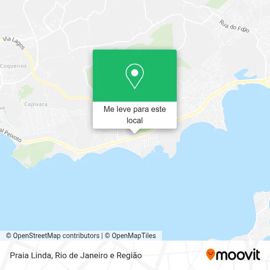 Praia Linda mapa