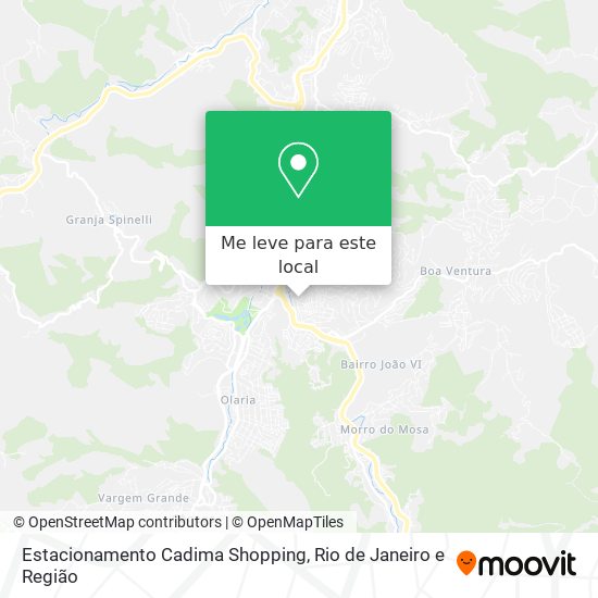 Estacionamento Cadima Shopping mapa
