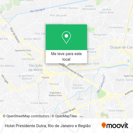 Hotel Presidente Dutra mapa