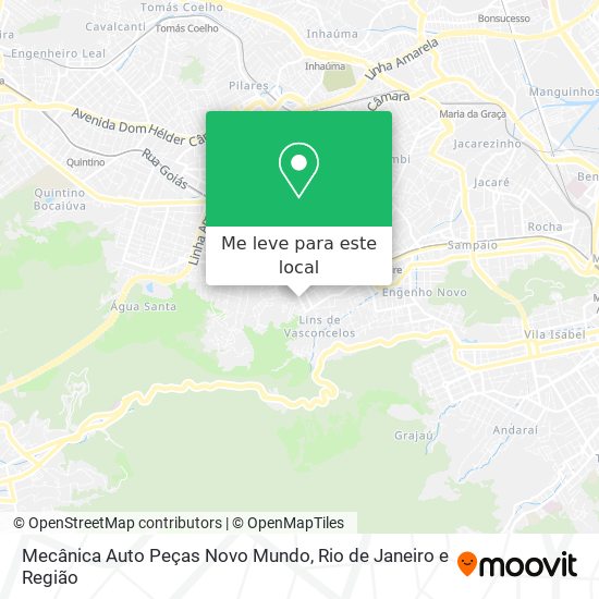 Mecânica Auto Peças Novo Mundo mapa