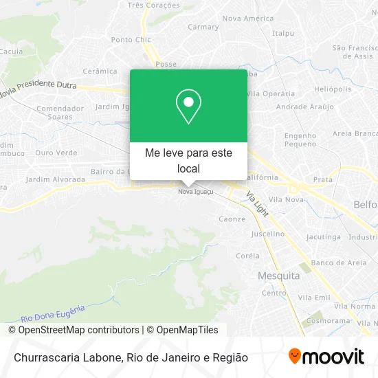 Churrascaria Labone mapa