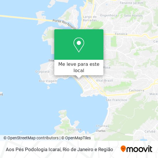 Aos Pés Podologia Icaraí mapa