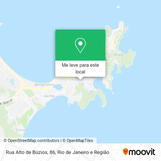 Rua Alto de Búzios, 86 mapa