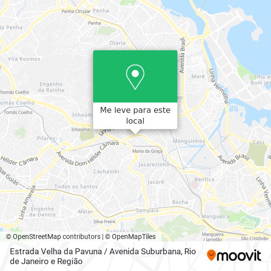 Estrada Velha da Pavuna / Avenida Suburbana mapa