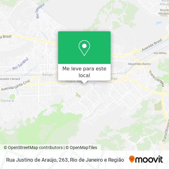 Rua Justino de Araújo, 263 mapa
