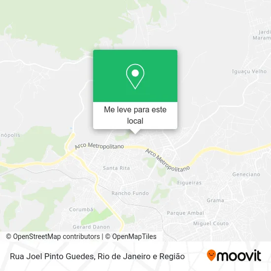 Rua Joel Pinto Guedes mapa