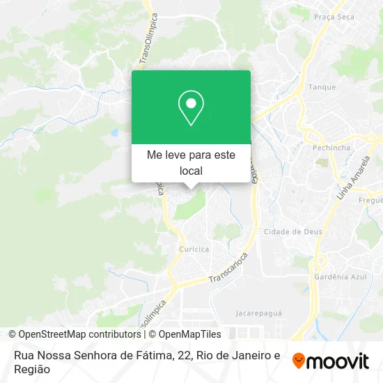 Rua Nossa Senhora de Fátima, 22 mapa
