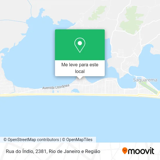 Rua do Índio, 2381 mapa