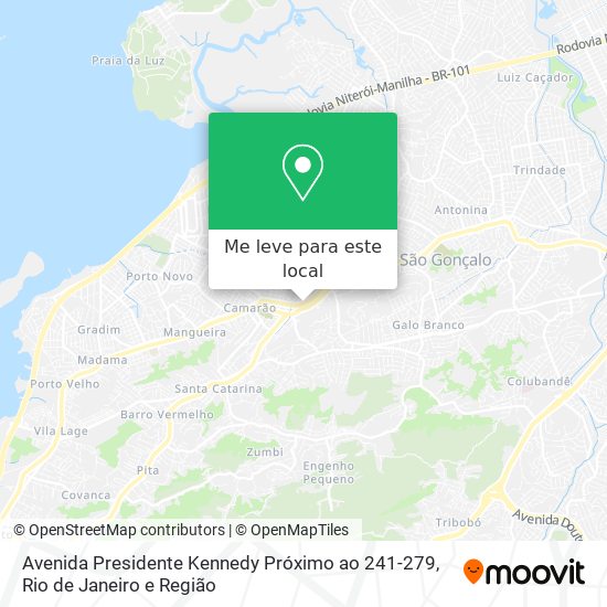 Avenida Presidente Kennedy Próximo ao 241-279 mapa