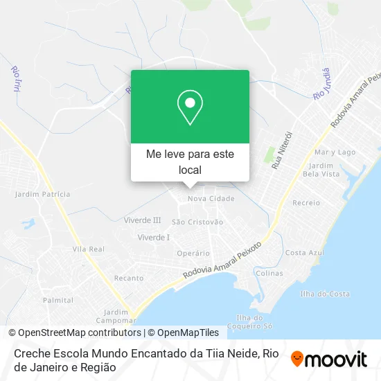 Creche Escola Mundo Encantado da Tiia Neide mapa