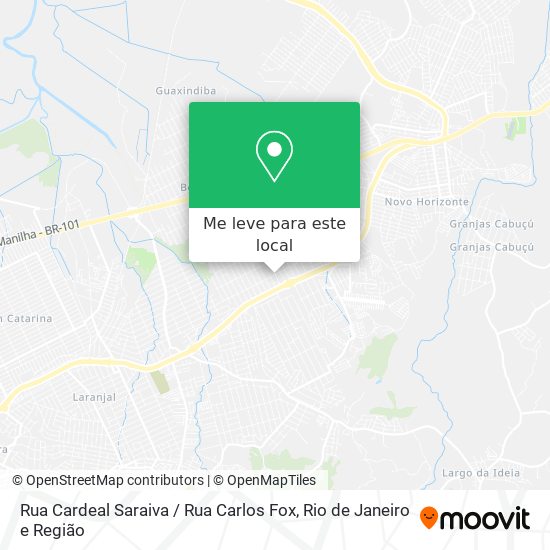 Rua Cardeal Saraiva / Rua Carlos Fox mapa