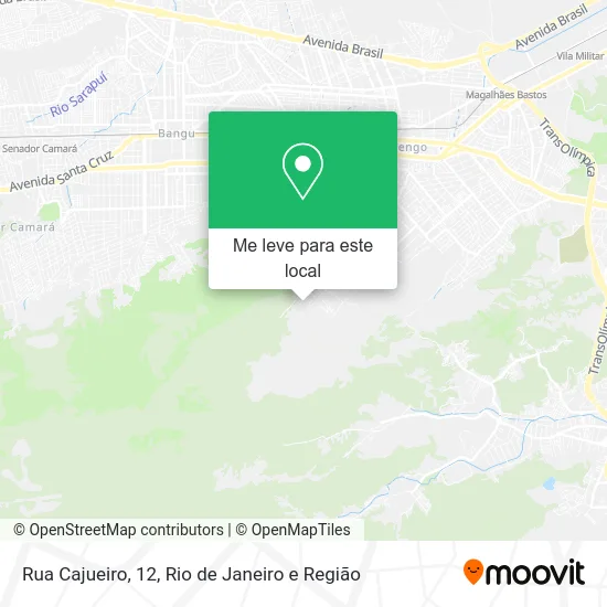 Rua Cajueiro, 12 mapa