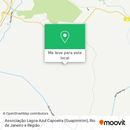Associação Lagoa Azul Capoeira (Guapimirim) mapa