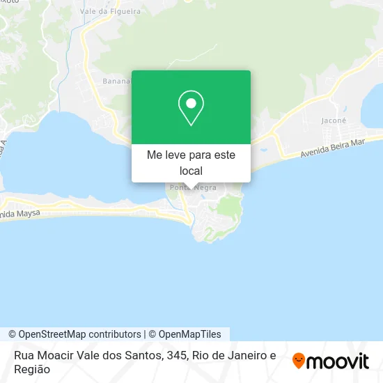 Rua Moacir Vale dos Santos, 345 mapa